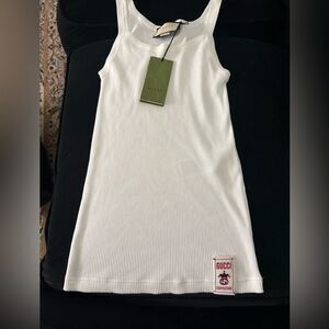 Brand new Gucci womens White Tank Top size m and large